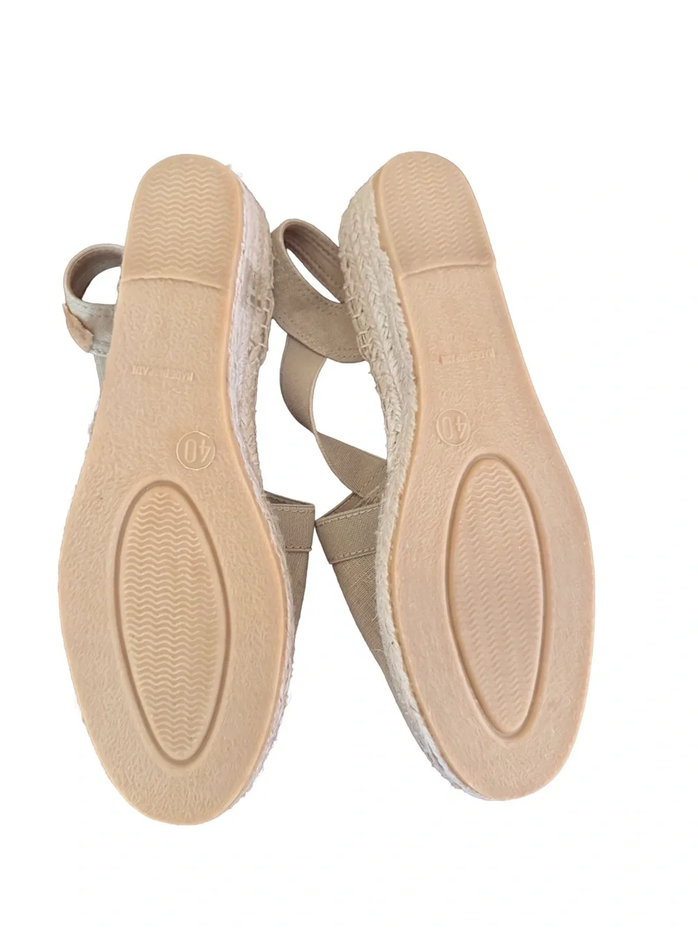 Toni Pons Verona Wedge Espadrille in Stone Fabric